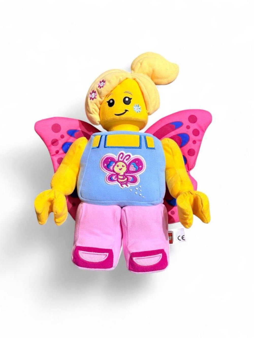 LEGO Iconic Butterfly Girl Plush Toy by Manhattan Toy – 12”